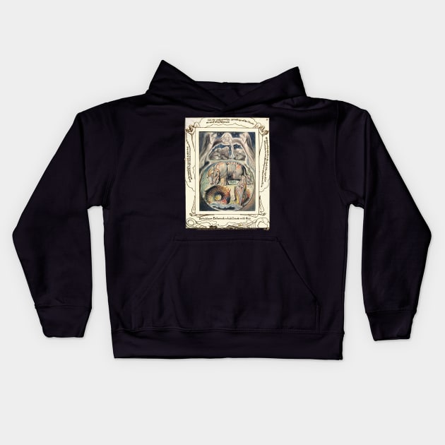 Book Of Job - William Blake: Kids Hoodie by The Blue Box